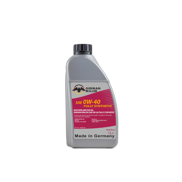 German Miller 0W-40-1L High-Performance Engine Oil