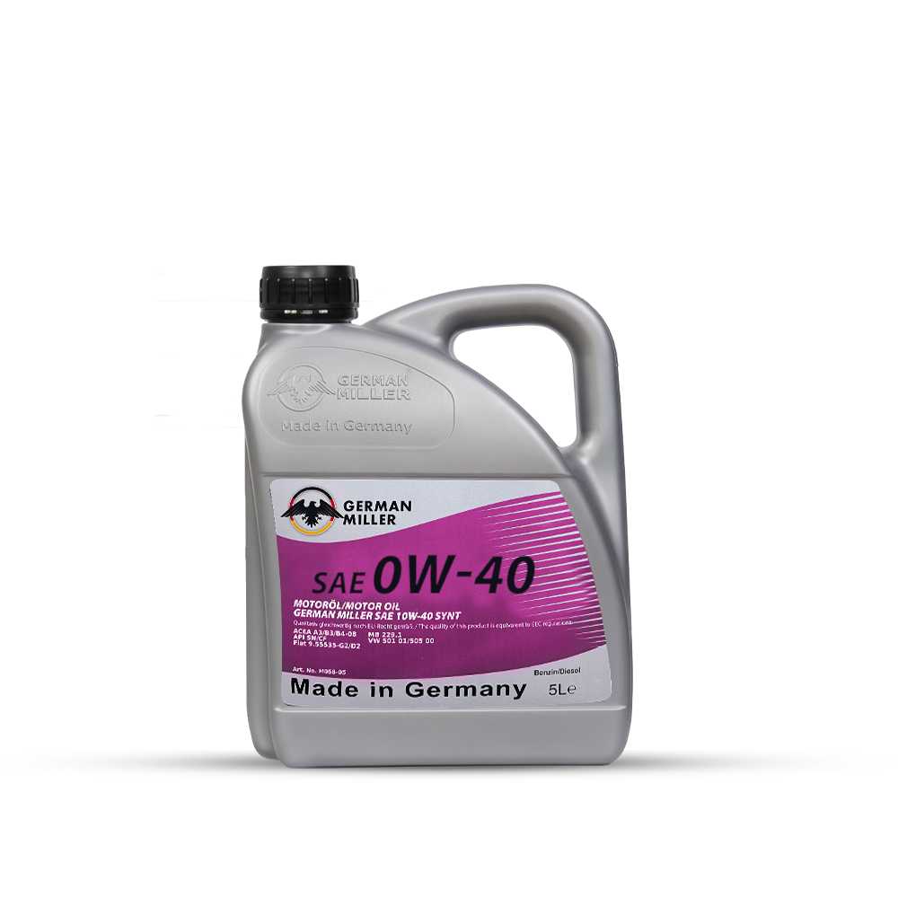 German Miller 0W-40-5L High-Performance Engine Oil
